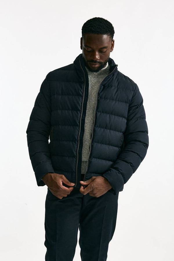 Piumino blu in nylon men Herno