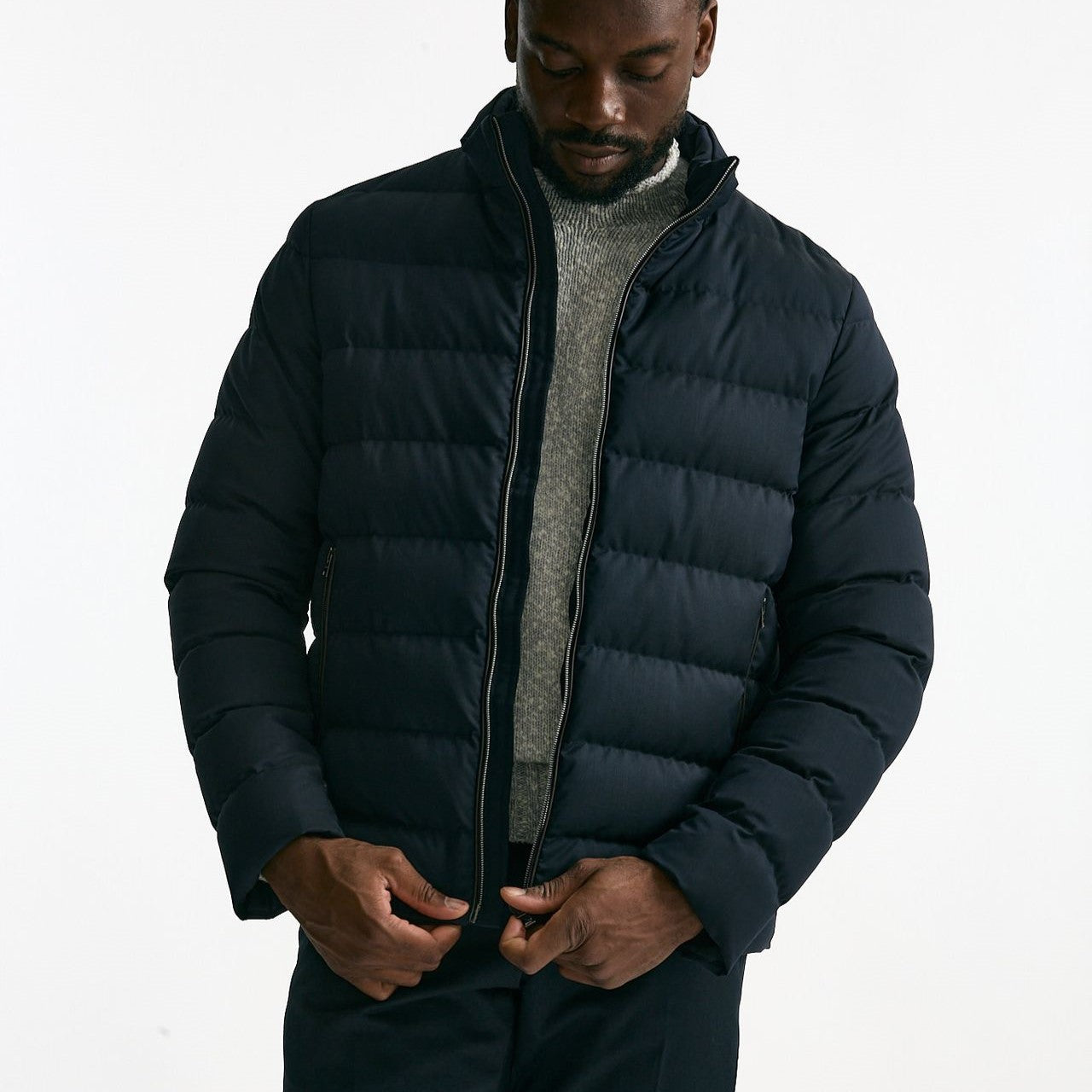Piumino blu in nylon men Herno - 9