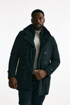Giubbino doppiopetto imbottito in nylon stretch blu men Herno - 5