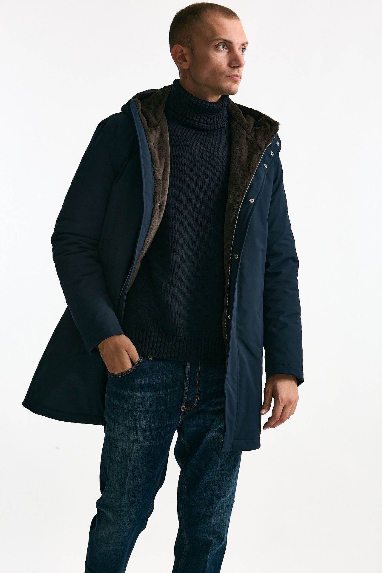 Parka blu in nylon men Herno - 1