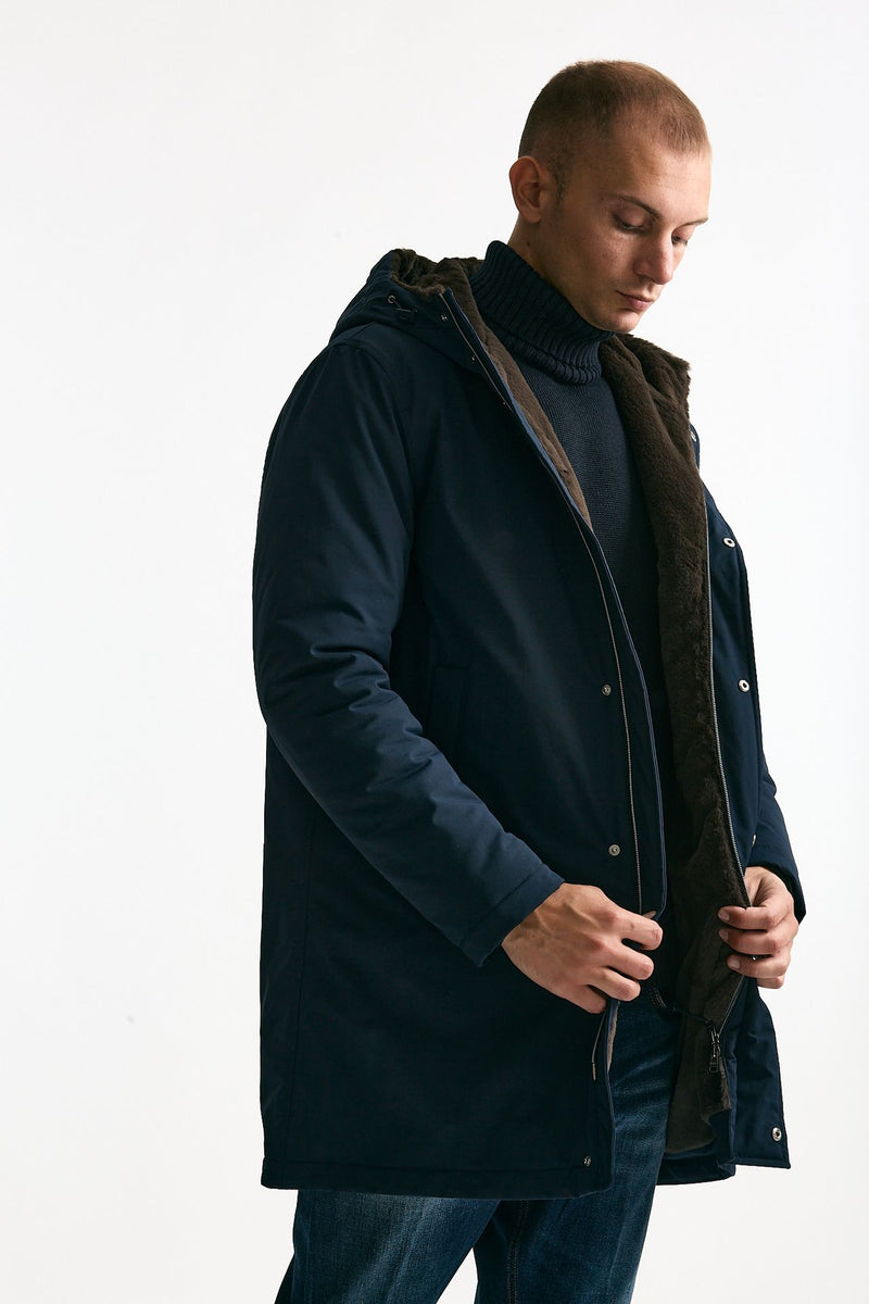 Parka blu in nylon men Herno - 5
