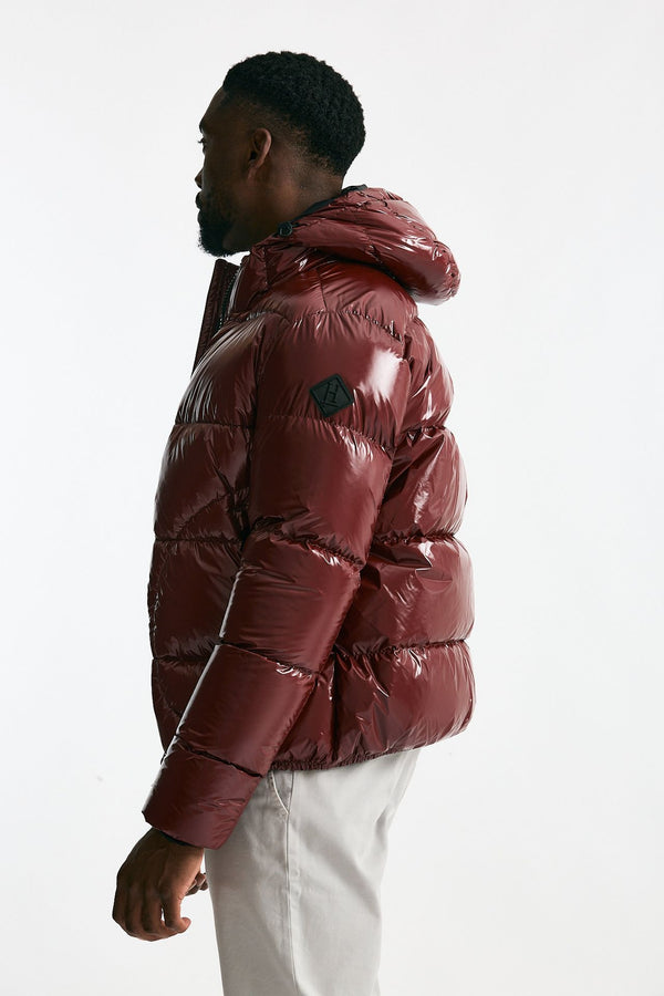 Piumino con cappuccio rosso men Herno