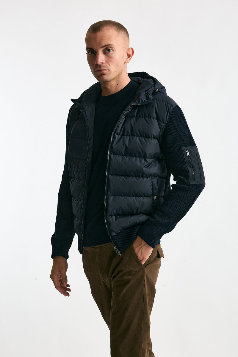 Giubbino blu esterno lana e nylon men Herno - 2