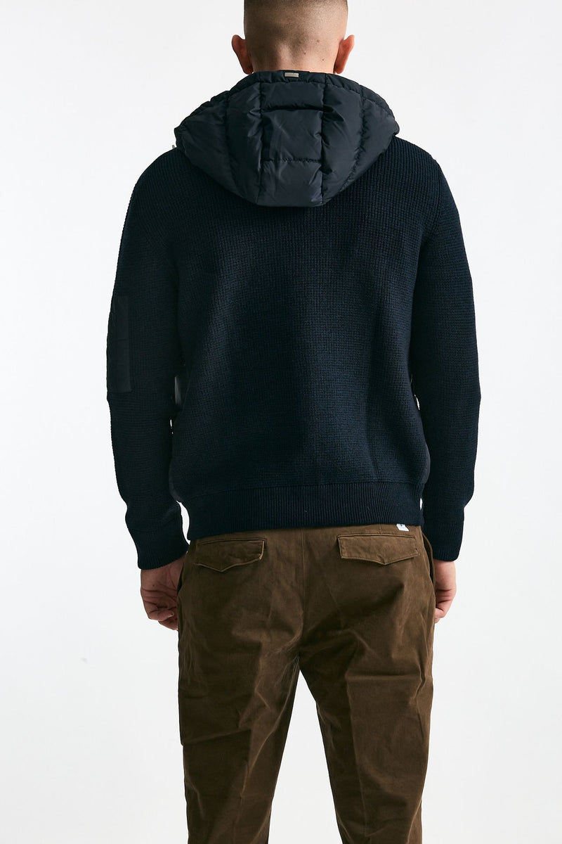 Giubbino blu esterno lana e nylon men Herno - 3