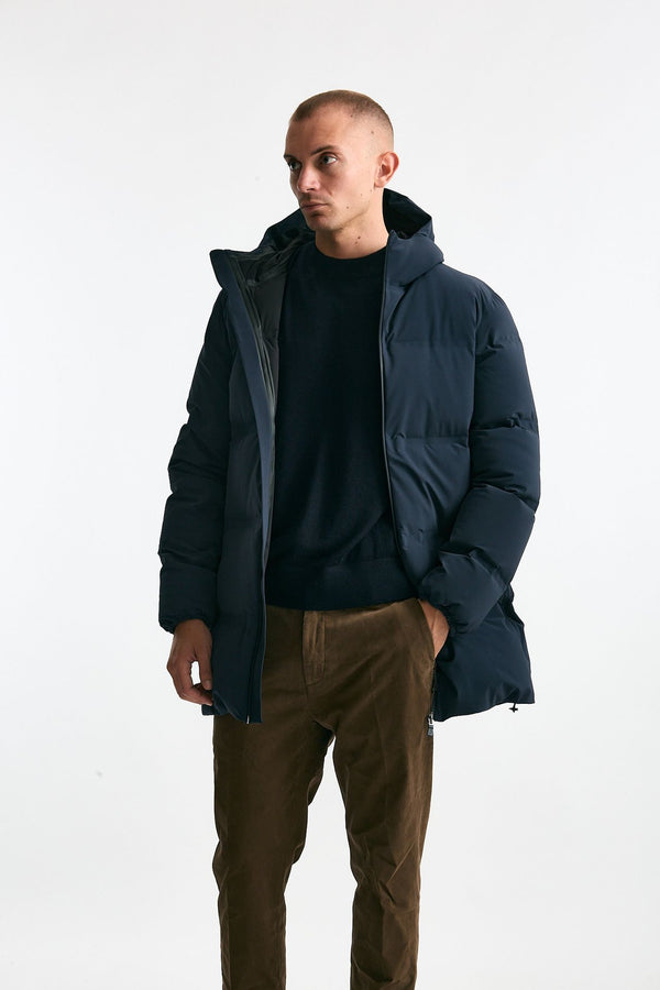 Piumino lungo blu GORE-TEX men Herno