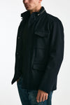 Field jacket blu panno di lana e cashmere men Herno - 2