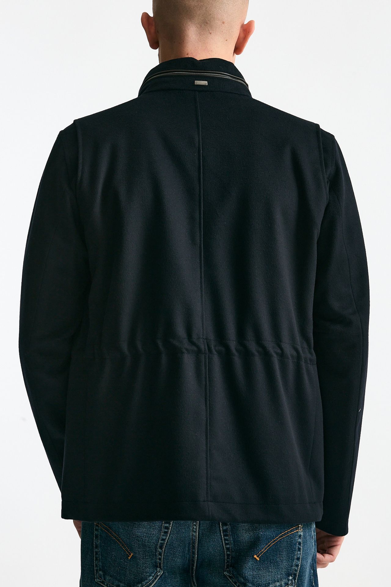 Field jacket blu panno di lana e cashmere men Herno - 3