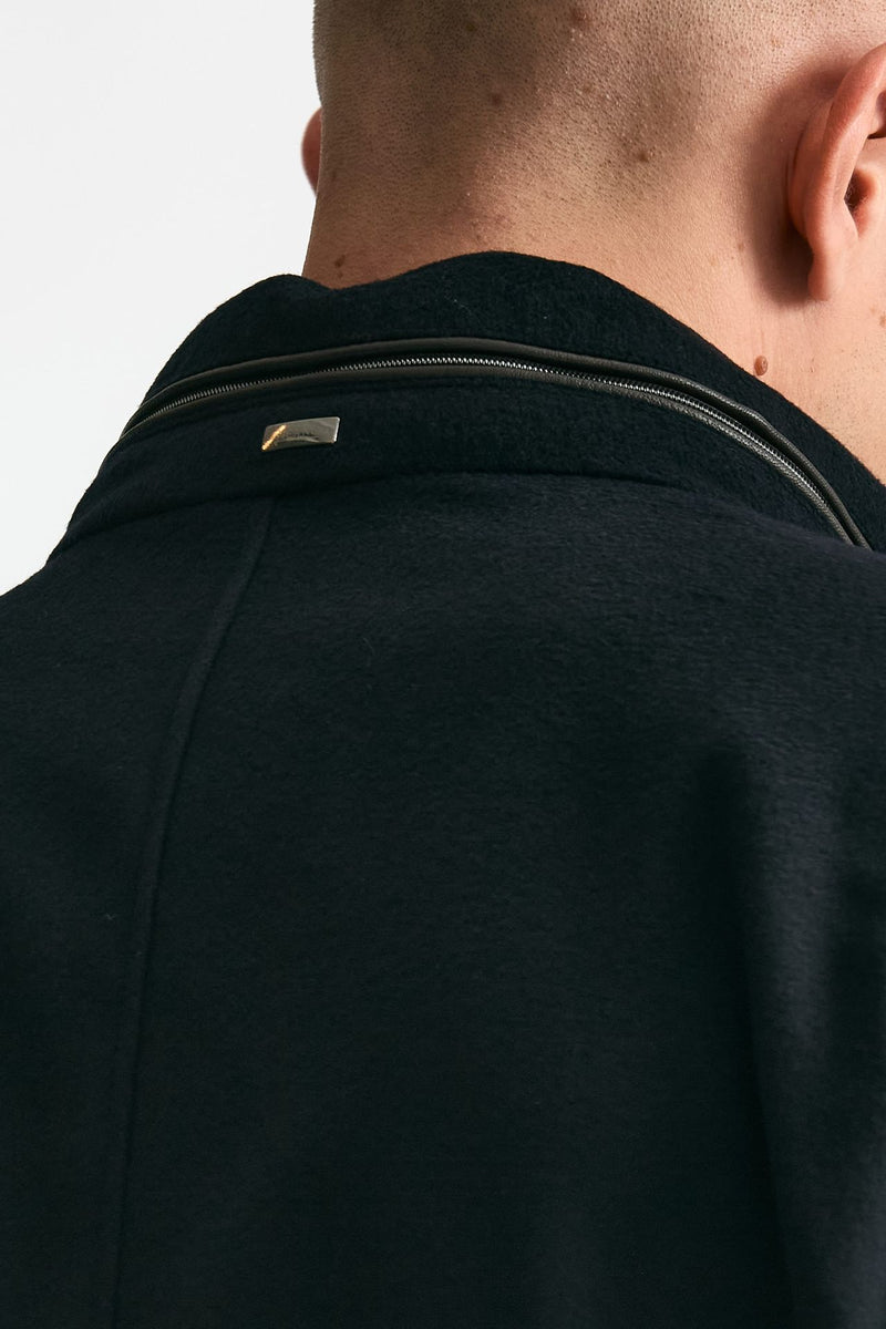 Field jacket blu panno di lana e cashmere men Herno - 4