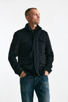 Field jacket blu panno di lana e cashmere men Herno - 9
