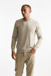 maglia in lana rasata perla men Hosio - 1