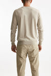 maglia in lana rasata perla men Hosio - 3