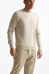 maglia in lana rasata perla men Hosio - 4