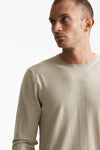 maglia in lana rasata perla men Hosio - 5