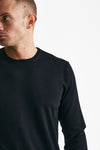 maglia girocollo in lana rasata blu men Hosio - 5