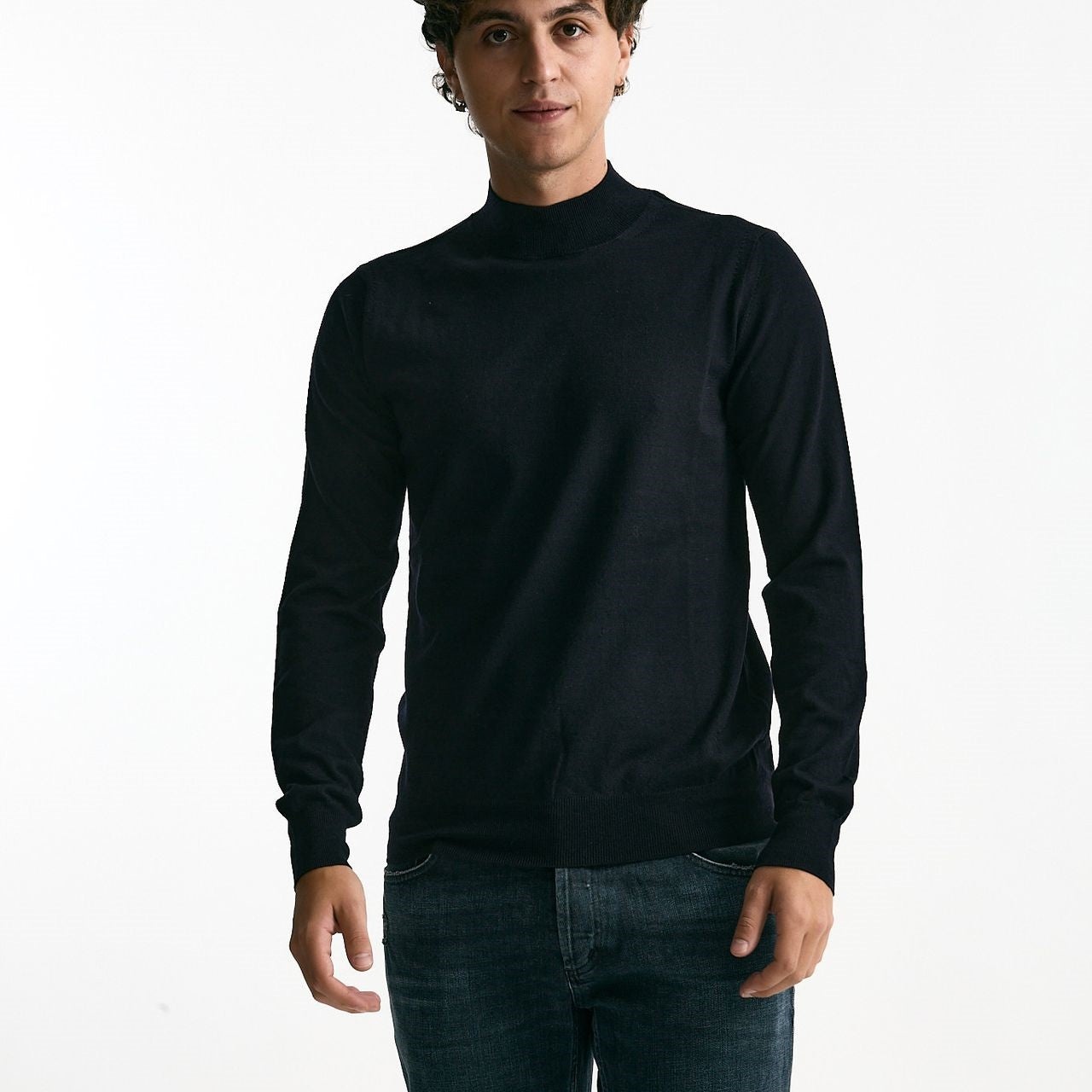 Lupetto in lana rasata blu men Hosio - 6