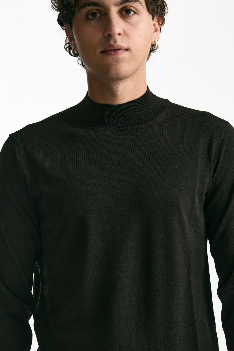 Lupetto in lana rasata marrone men Hosio - 5