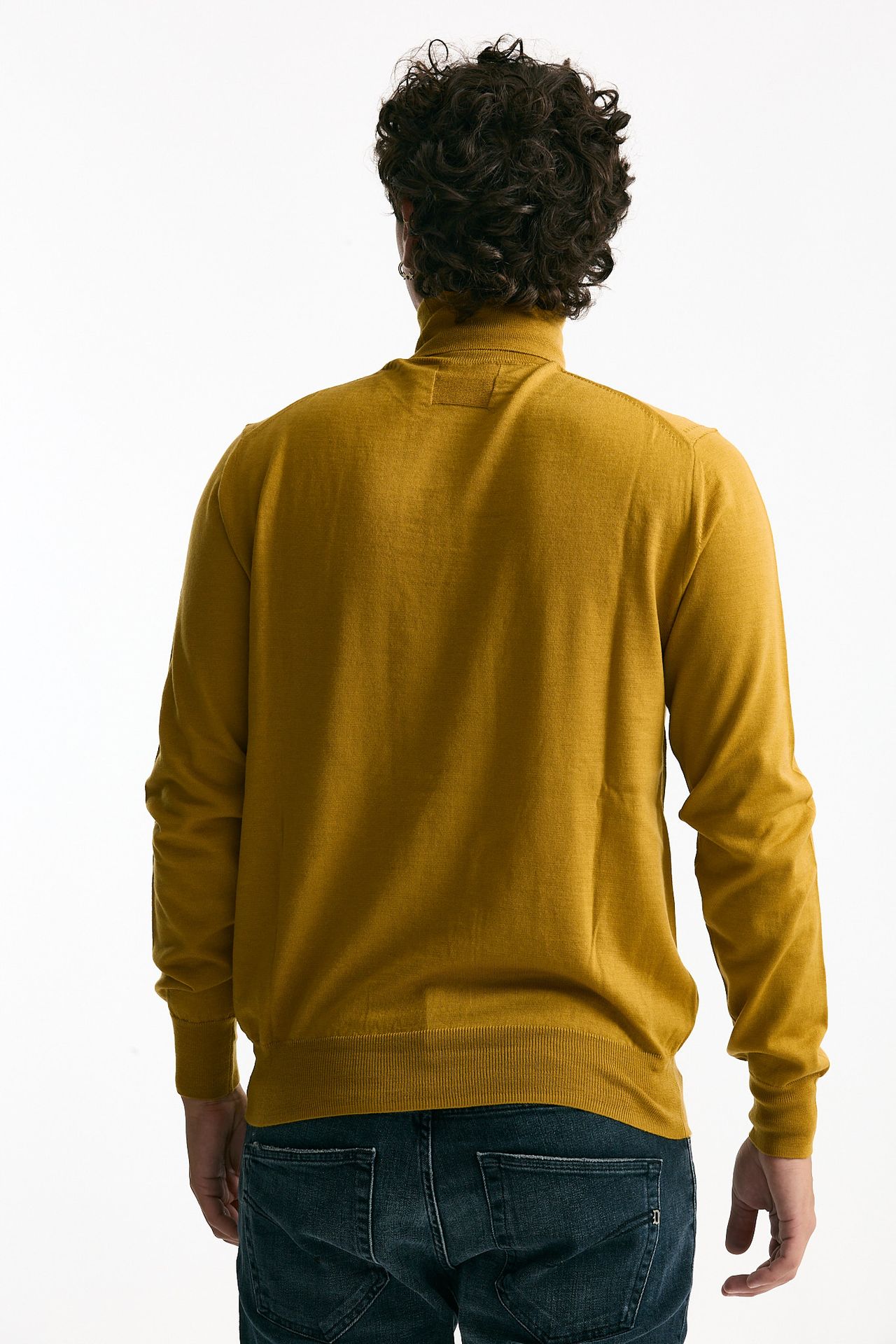 Dolcevita in lana rasata senape men Hosio - 1