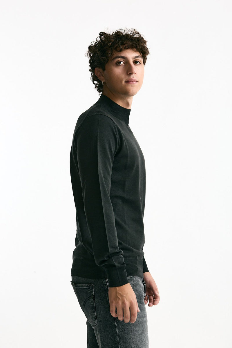 Lupetto in lana rasata grigio men Hosio - 3