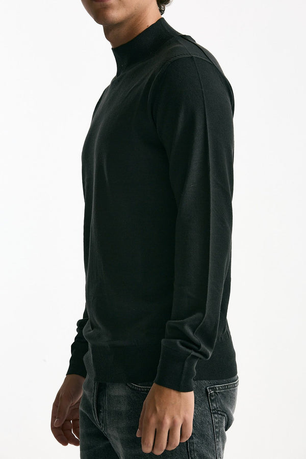 Lupetto in lana rasata grigio men Hosio