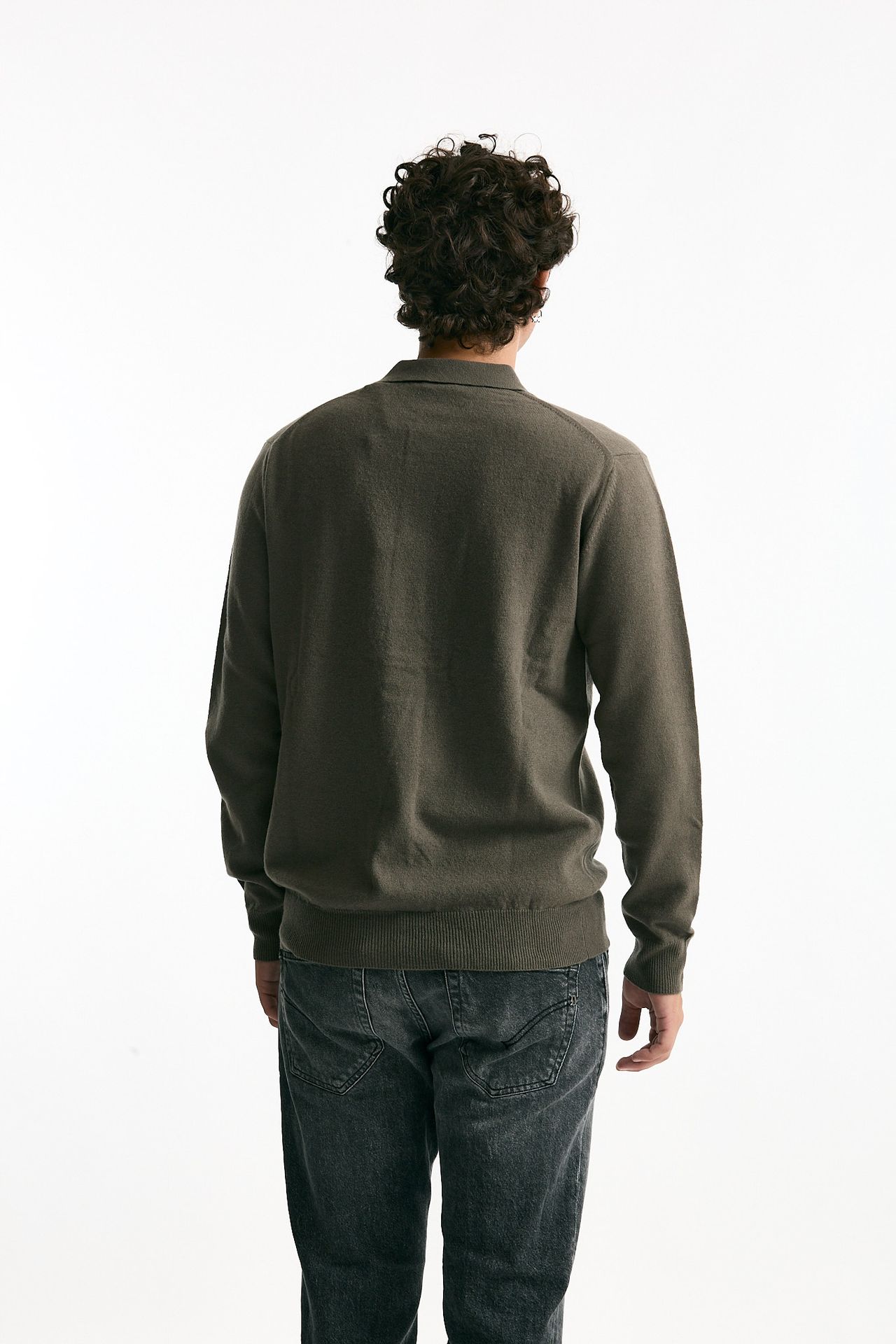 Maglia in lana tortora men Hosio - 3