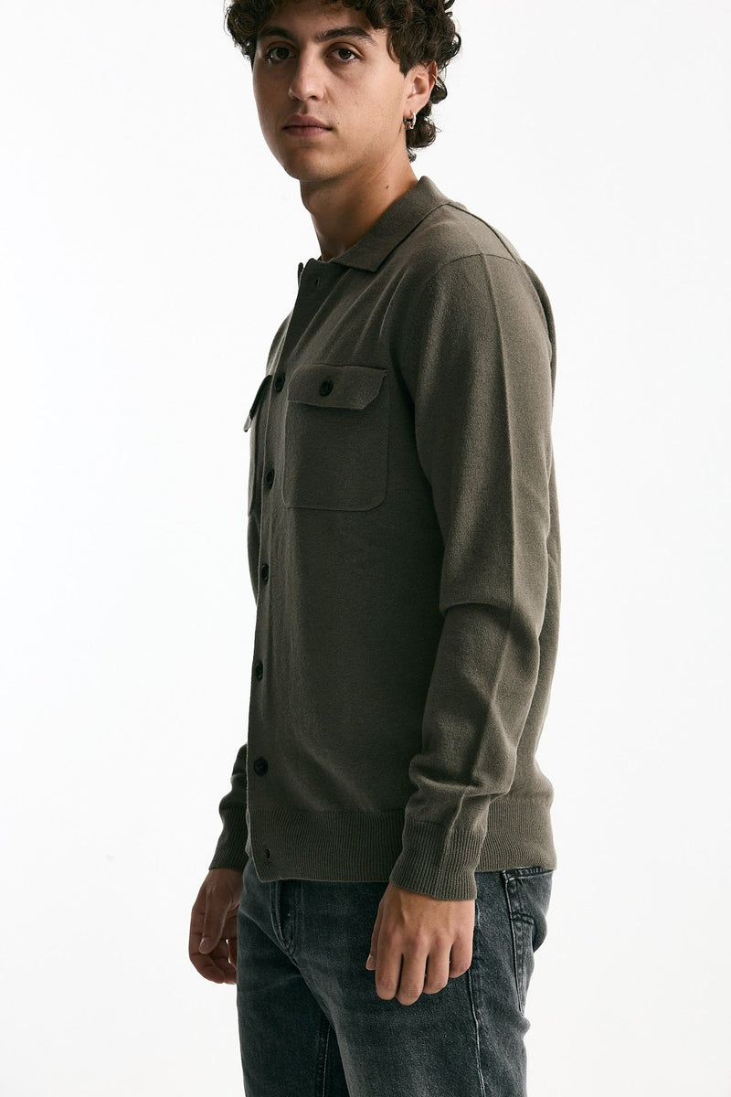 Maglia in lana tortora men Hosio - 4