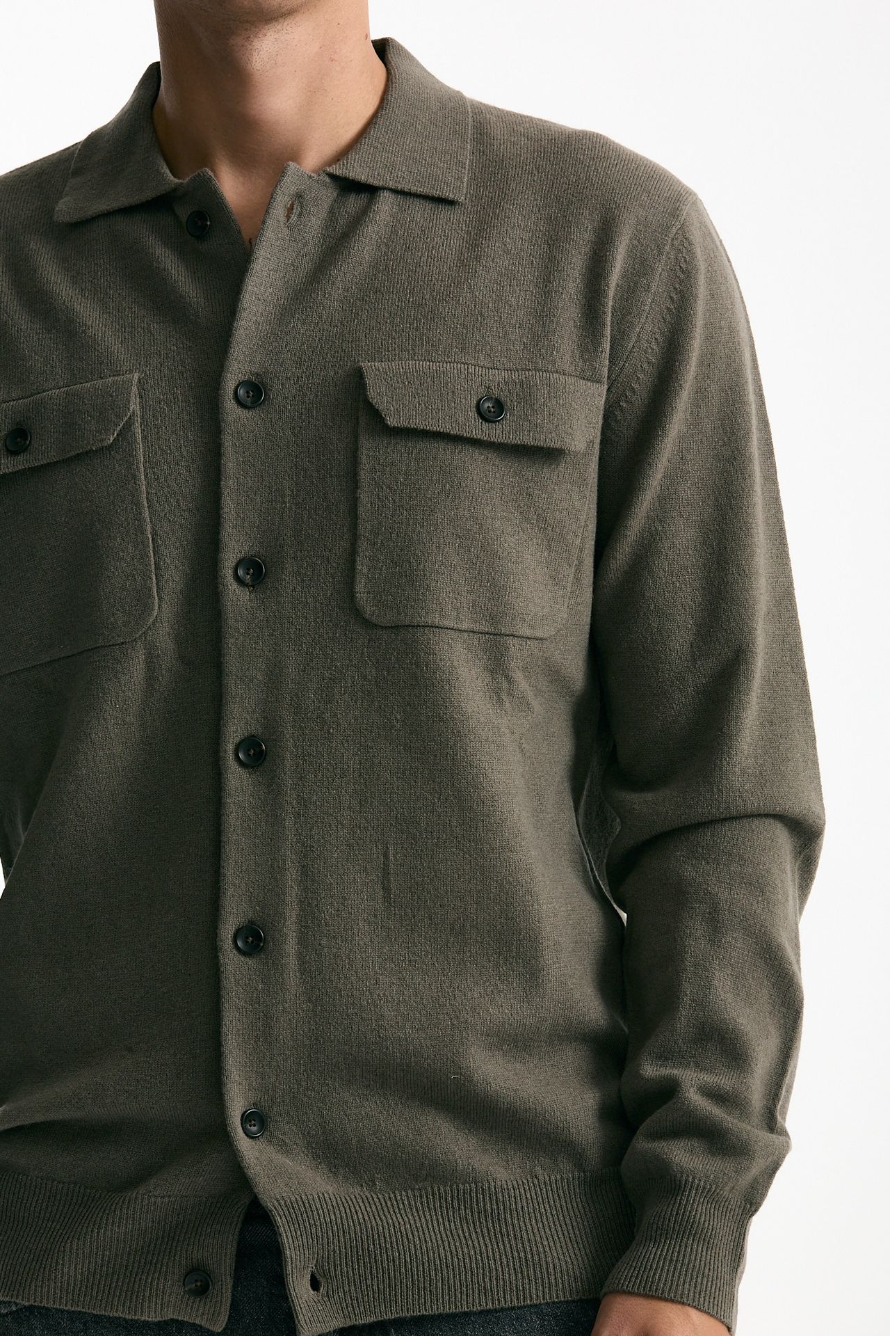 Maglia in lana tortora men Hosio - 5