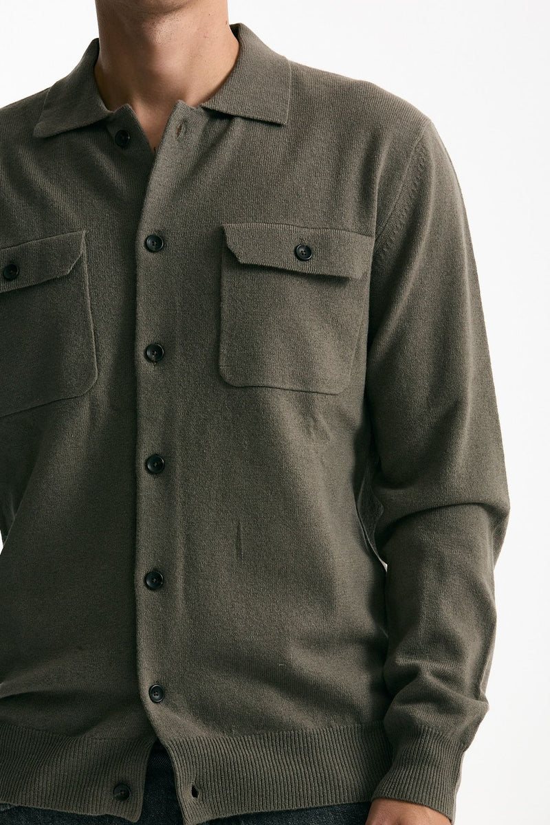 Maglia in lana tortora men Hosio - 5