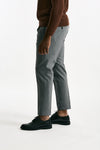 Pantalone in flanella di lana grigio men Incotex - 3