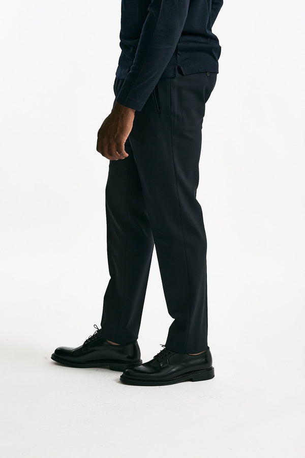 Pantalone in lana stretch blu men Incotex
