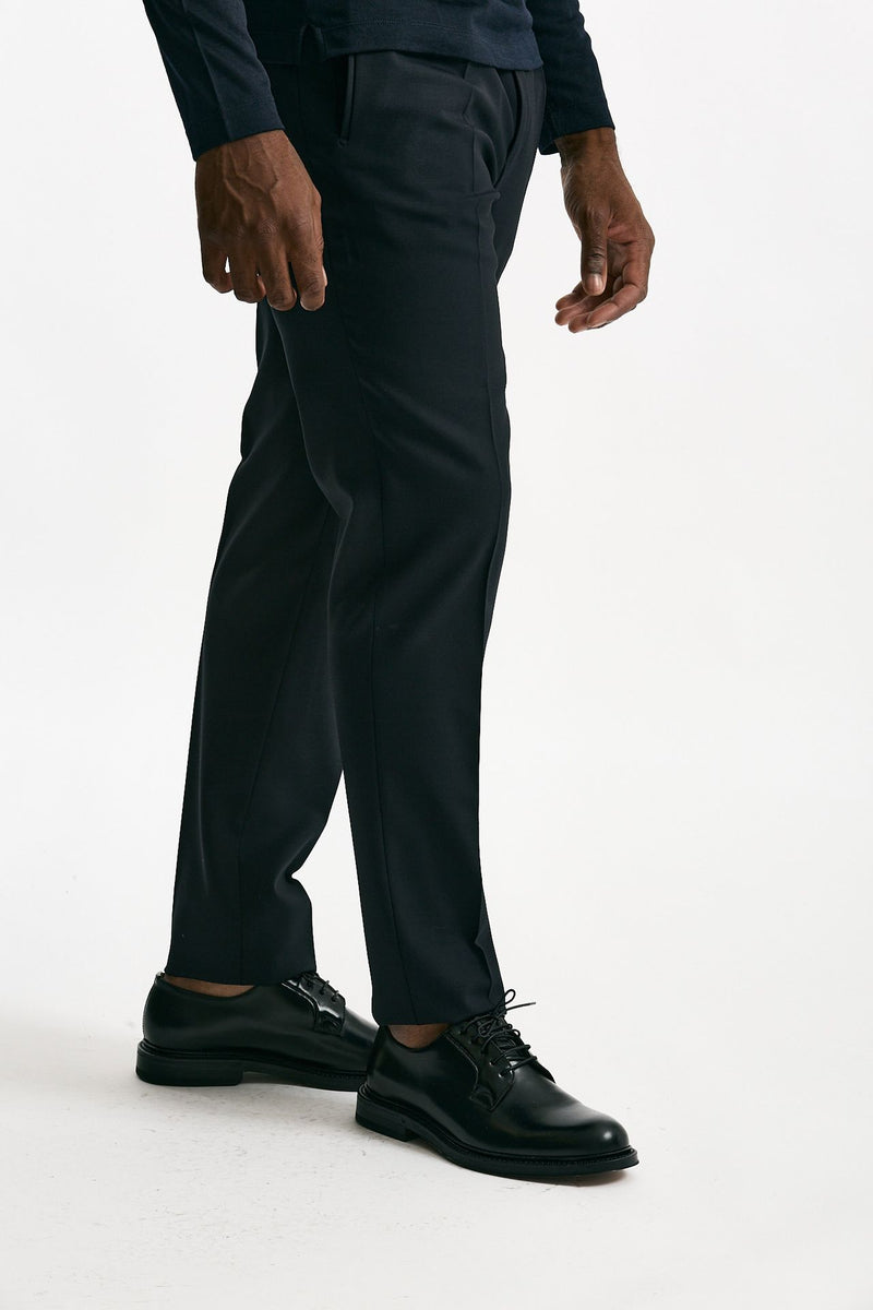 Pantalone in lana stretch blu men Incotex - 4