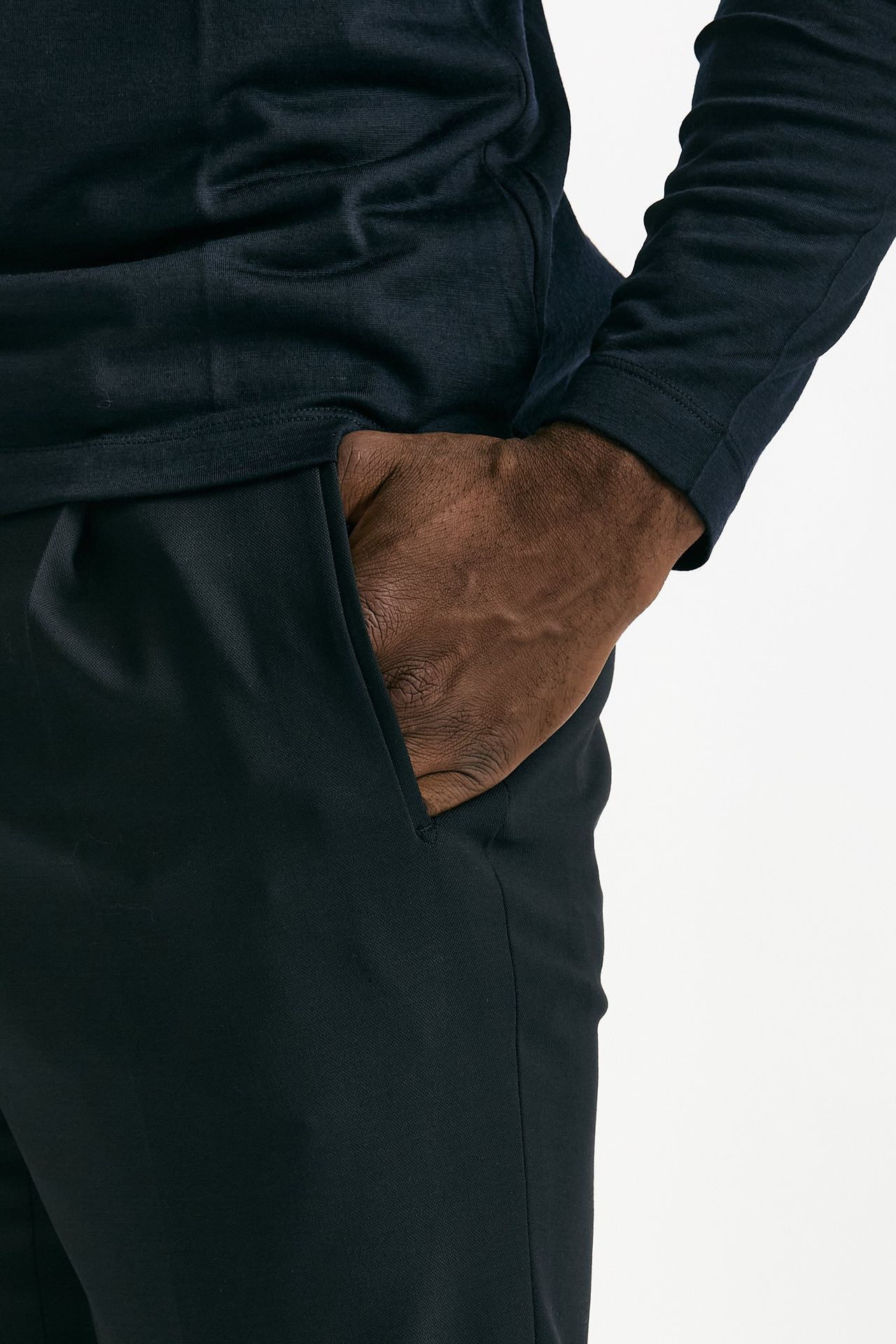 Pantalone in lana stretch blu men Incotex - 6