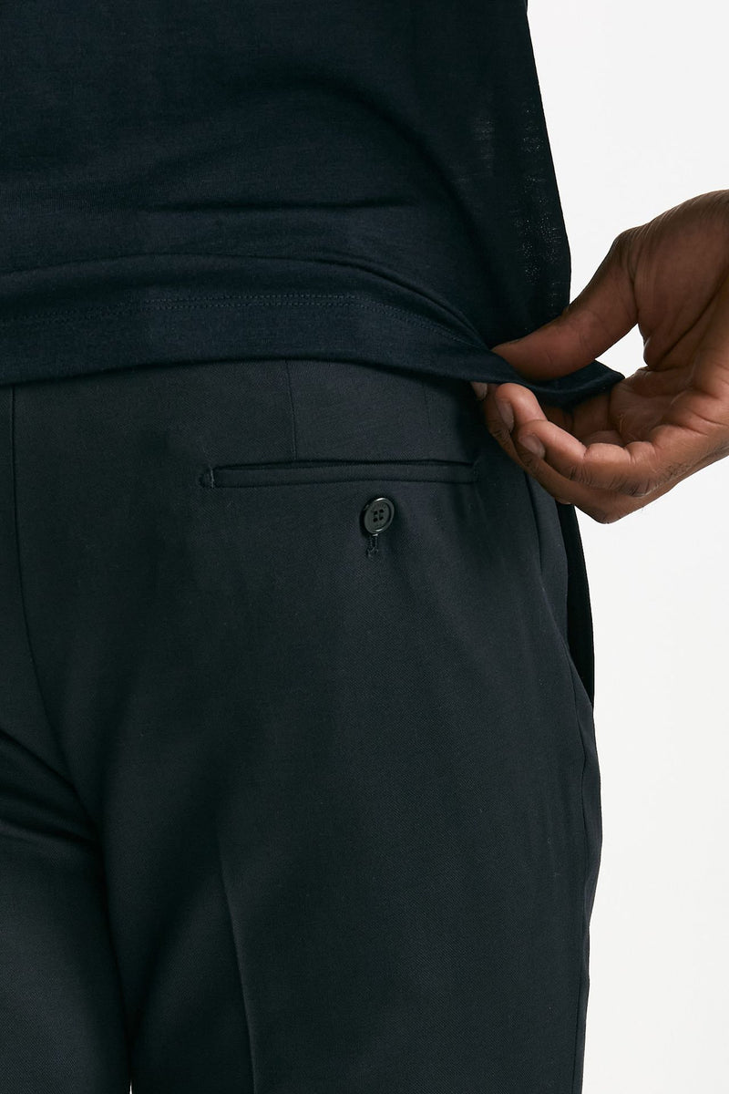 Pantalone in lana stretch blu men Incotex - 7