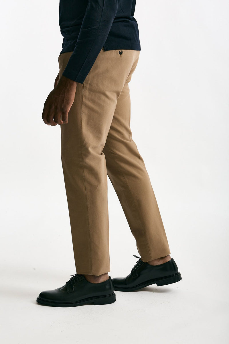 Pantalone in cotone stretch beige men Incotex - 2