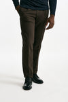 Pantalone in cotone stretch marrone men Incotex - 2