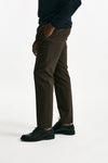 Pantalone in cotone stretch marrone men Incotex - 1