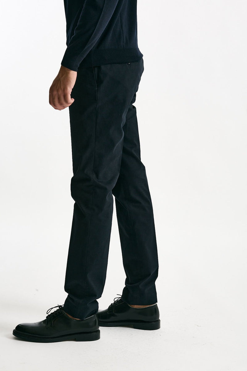 Pantalone in cotone stretch blu men Incotex - 2