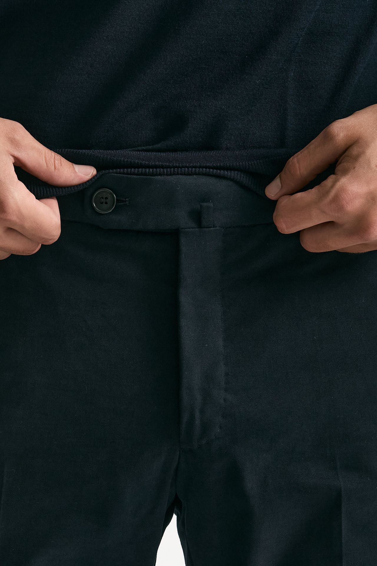 Pantalone in cotone stretch blu men Incotex - 5