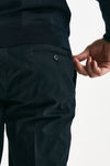 Pantalone in cotone stretch blu men Incotex - 7