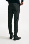 Pantalone in lana stretch grigio men Incotex - 4
