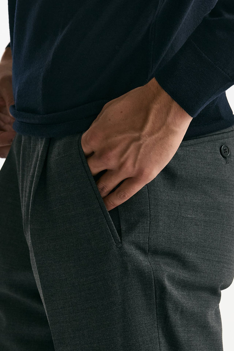 Pantalone in lana stretch grigio men Incotex - 6