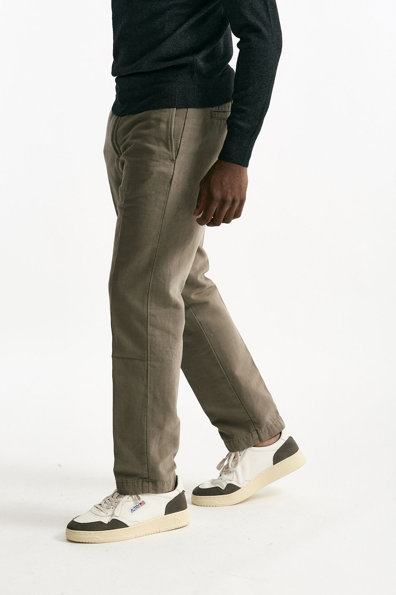 Pantalone stretch microlavorato grigio men Incotex - 3