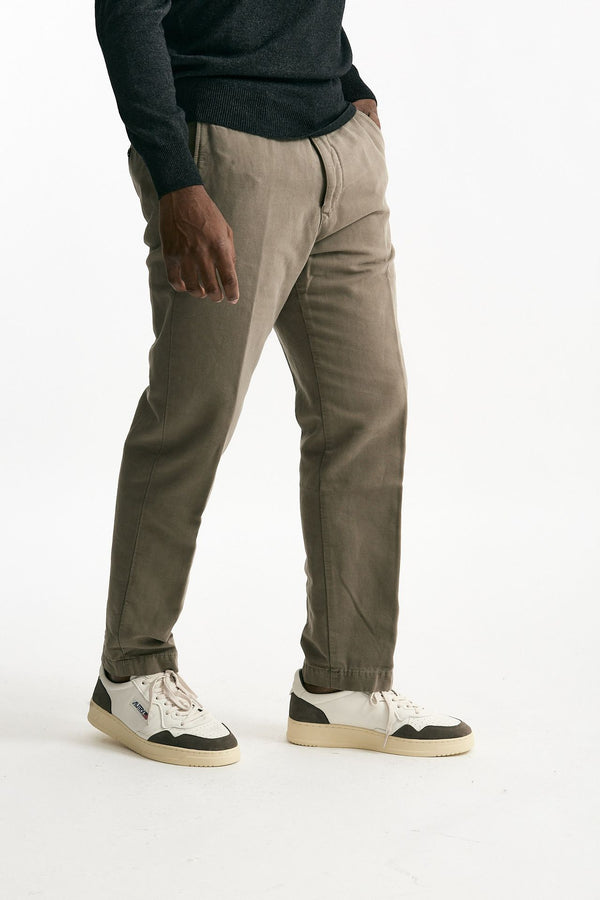 Pantalone stretch microlavorato grigio men Incotex