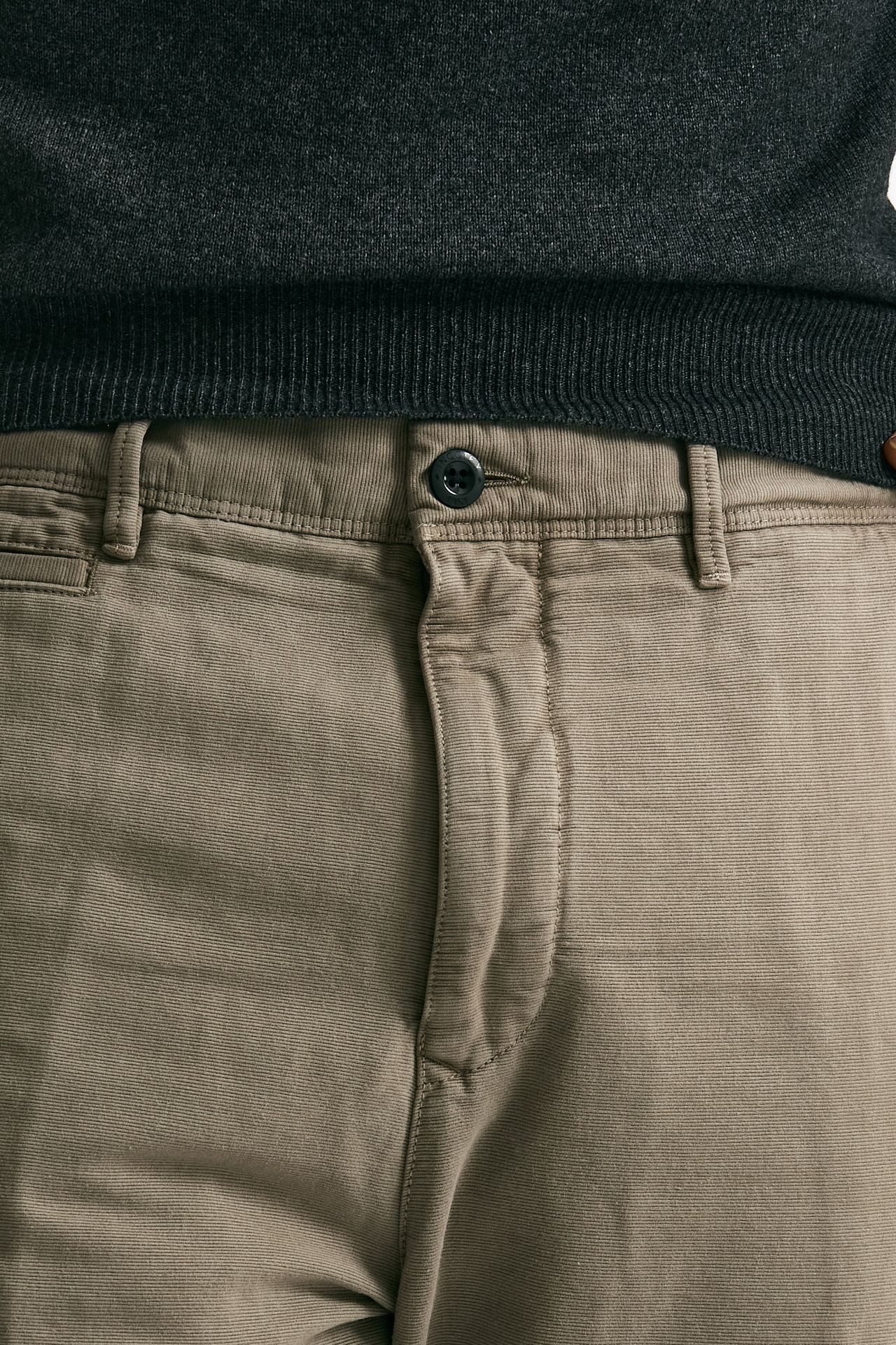 Pantalone stretch microlavorato grigio men Incotex - 5