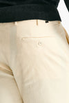 Pantalone in cotone stretch panna men Incotex - 7