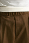 Pantalone in lana ferma cammello men Laneus - 7