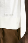 T-shirt lana e cashmere bianco men Laneus - 5