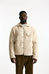 Giubbino lana bouclè panna men Laneus - 1