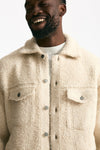 Giubbino lana bouclè panna men Laneus - 6