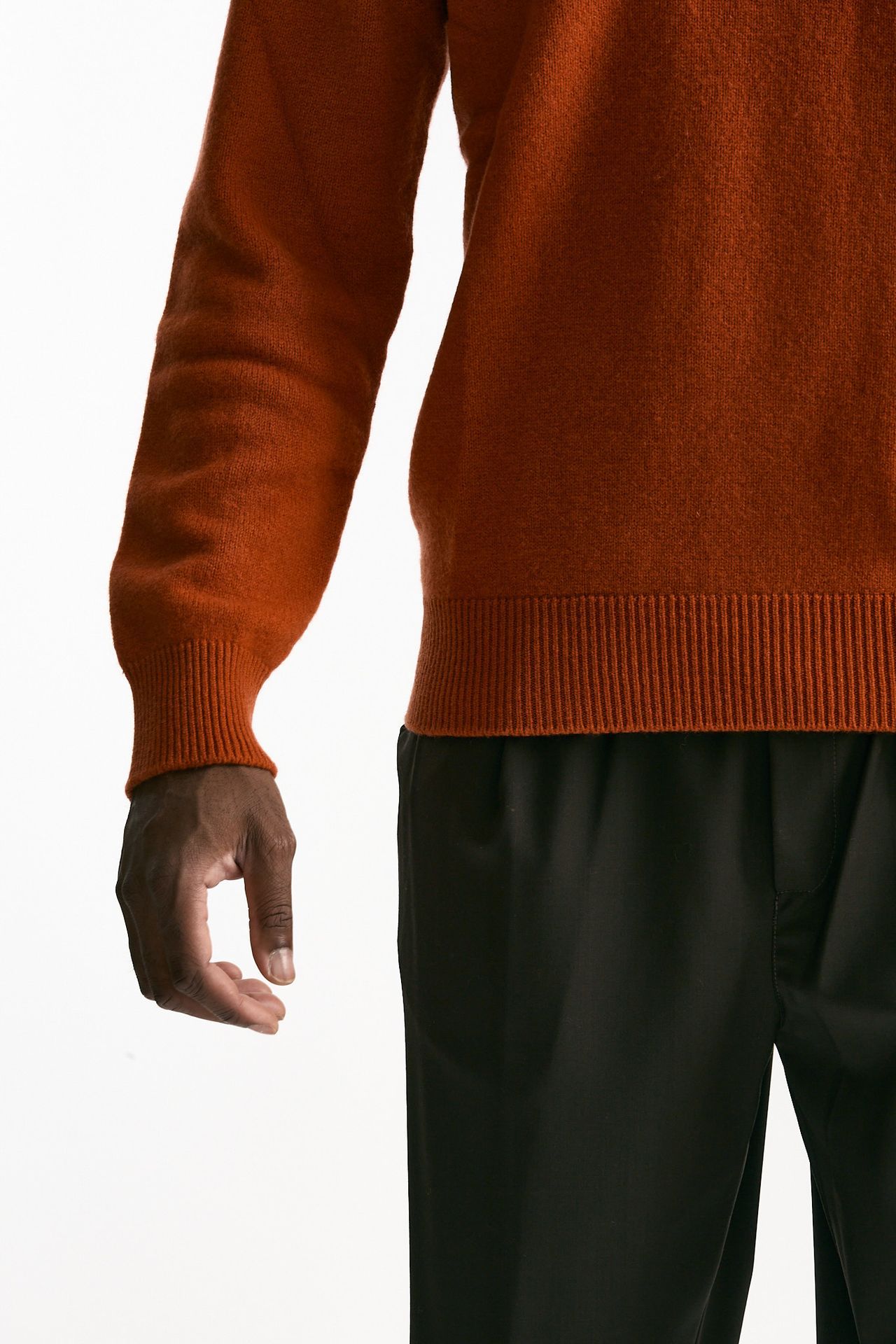 Polo lana e cashmere arancio men Laneus - 6