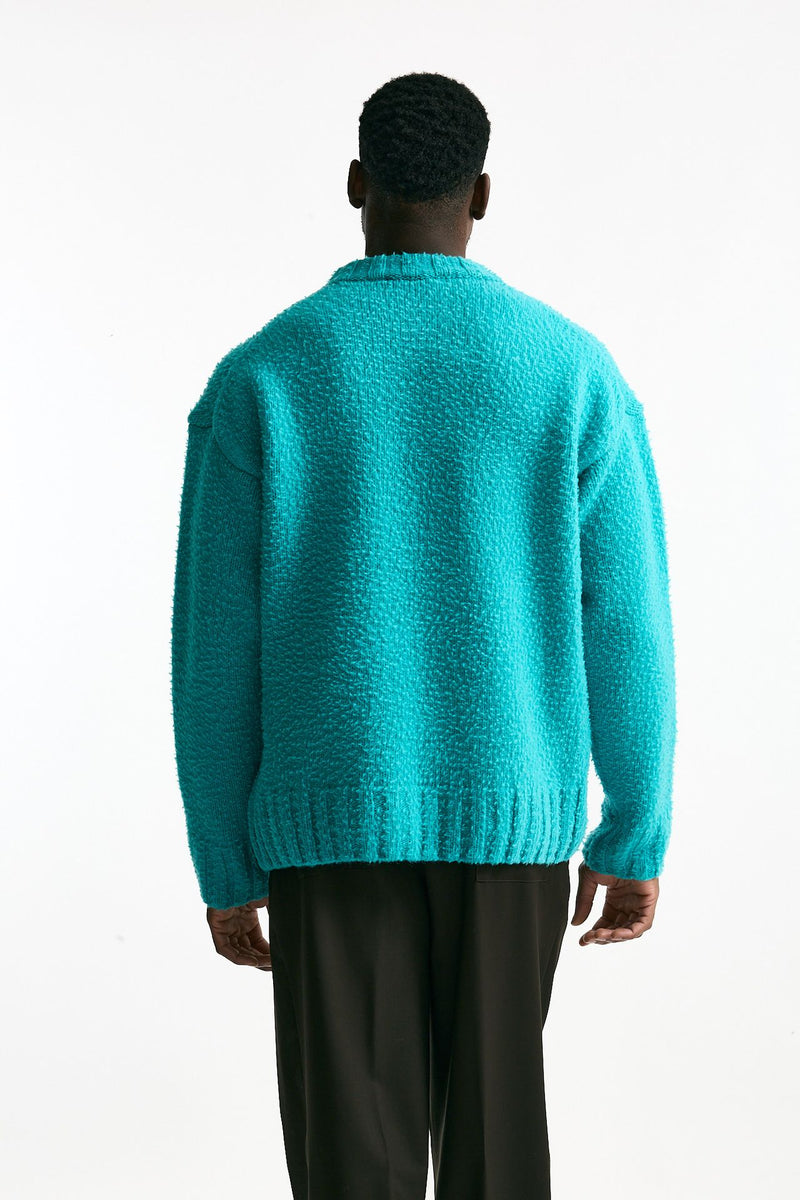 Maglia lana casentino azzurro men Laneus - 3